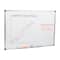 Mind Reader Dry Erase Magnetic White Board, Wall Mount with Eraser Marker Shelf, White
